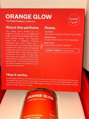 Orange Glow Fragrance (The Color Factory Collection)